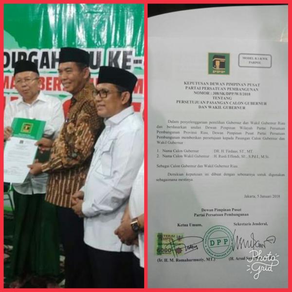 Akhirnya DR H Firdaus ST MT dan Rusli Efendi di Dukung PPP dan DEMOKRAT nyusul
