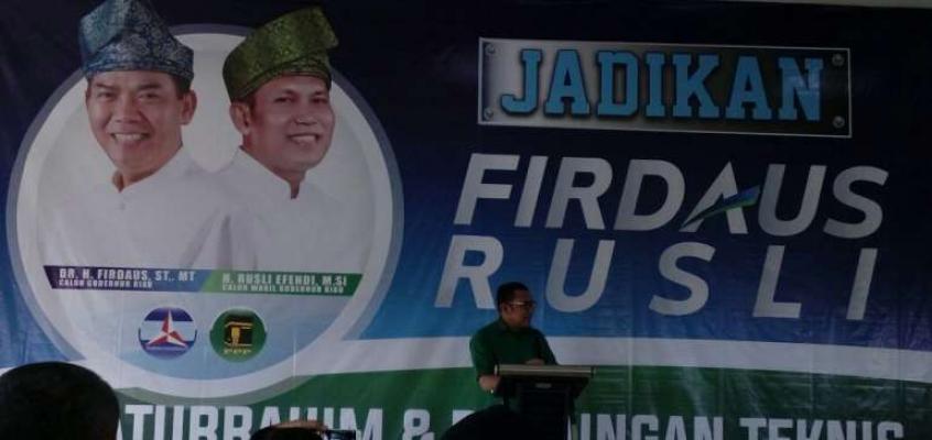 Bapaslon Firdaus-Rusli Effendi Bimtek Timnya, Sejumlah Tokoh Berikut Hadir