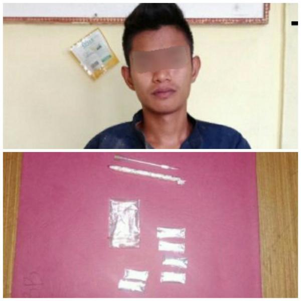 Bekuk Pemuda di Pulau Kijang Polisi Temukan Sejumlah Paket Sabu