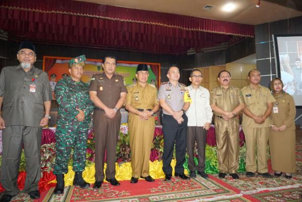 Bupati Inhil Tandatangani NPHD Dan Nota Kesepakatan Dengan Sejumlah Institusi Negara