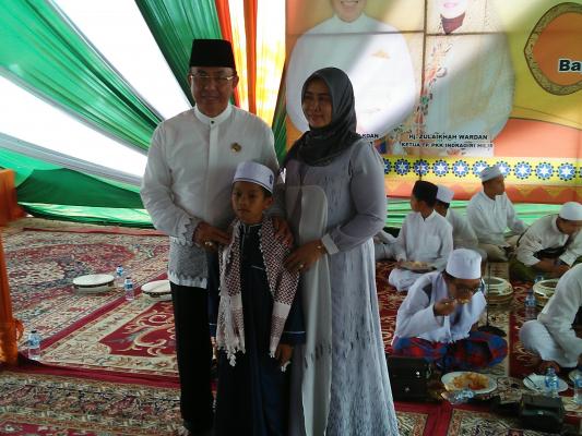 Bupati Inhil Undang Anak Yatim Piatu dan Dai Cilik,Syukuran Milad ke 57 tahun.