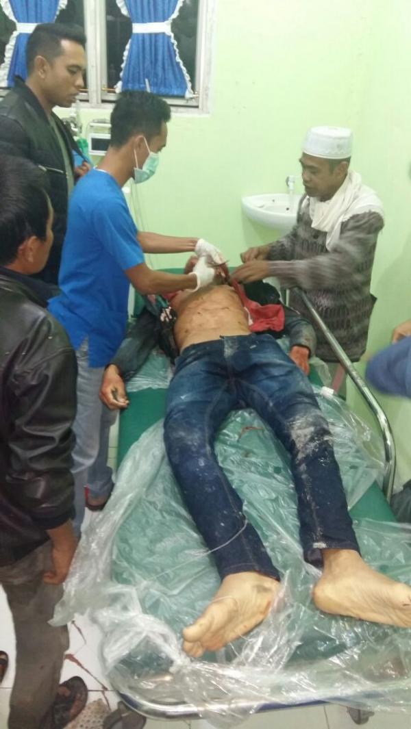 Hendriyansyah (18 tahun) menjadi korban penikaman orang tak dikenal di Inhil