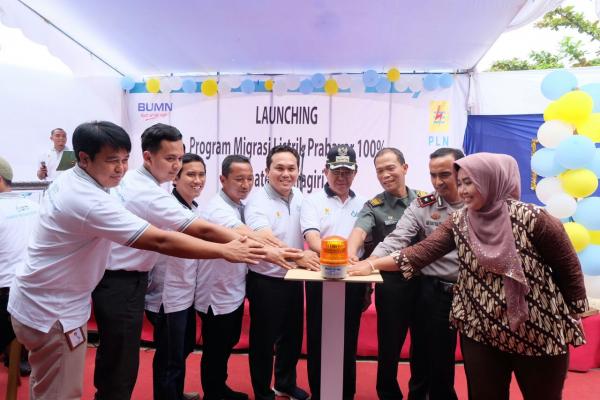 Launching Program Migrasi Listrik Prabayar 100%. Bupati Inhil Sebut Akses Listrik Tuntas Di 2019