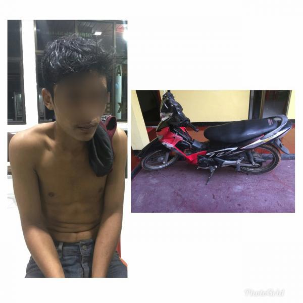 Satu Pelaku Jambret Berhasil Diamankan Polsek Bangko, Satu Lagi Melarikan Diri, Begini Kronologisnya