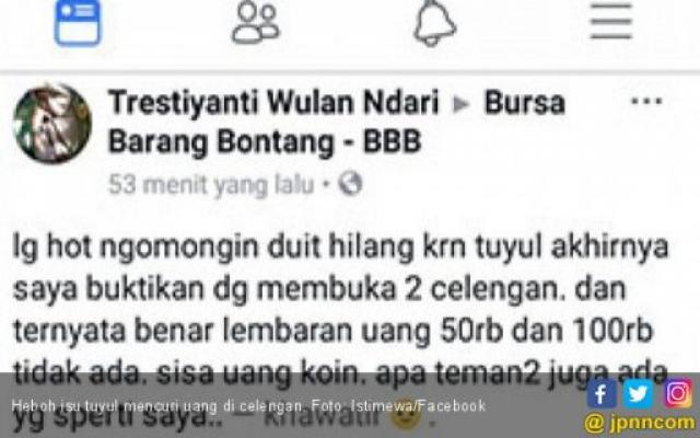 Uang di Celengan Dicuri Tuyul, Viral di Dunia Maya