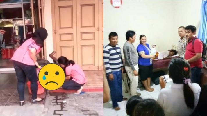 Viral! Video Wanita Gangguan Jiwa Melahirkan di Depan Ruko, Wajah Bayinya Jadi Sorotan Netizen