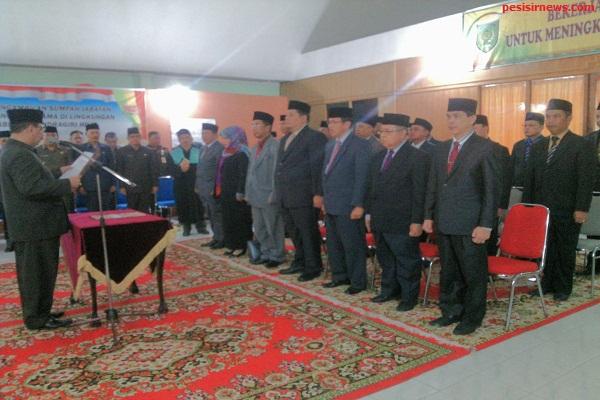 Bupati Inhil Lantik 19 Pejabat Pimpinan Tinggi Pratama, Ini Rinciannya