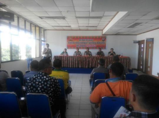 Cegah Pembakaran Lahan, Polsek Rumbai Pesisir Bentuk Forum Masyarakat Gotong Royong Peduli Karhutla