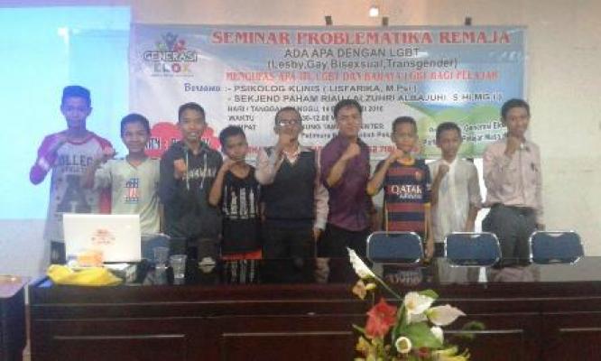 OSIS SMP Juara Pekanbaru Ikuti Seminar Bahaya LGBT   