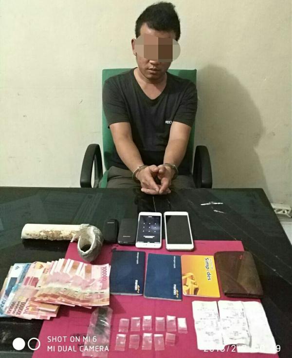 Bekuk Pria Ini, Polres Kampar Temukan Belasan Paket Sabu Dalam Pipa Pembuangan Air 