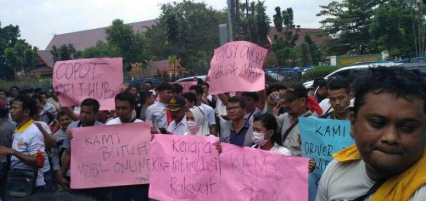 Demo ke DPRD Riau, Driver Online Ungkap Sederet Aksi Kekerasan yang Dialaminya