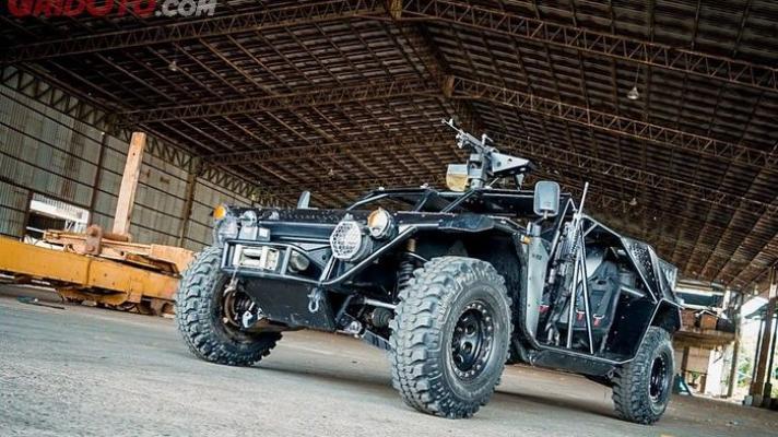 Mobil Tempur Kopassus Bikinan Tangerang, Mirip Hummer, Pakai Material Pesawat