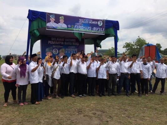 Paslon No Urut 3, Firdaus-Rusli Janjikan Pekanbaru, Kampar, Pelalawan dan Siak Sama Maju
