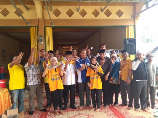 Paslon No urut 3 HM Wardan dan Samsudin Uti Resmikan Posko pemenangan di Kemuning