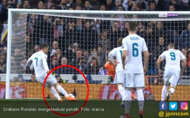 Penalti Hantu Ronaldo, Bola Bergerak Sebelum Ditendang