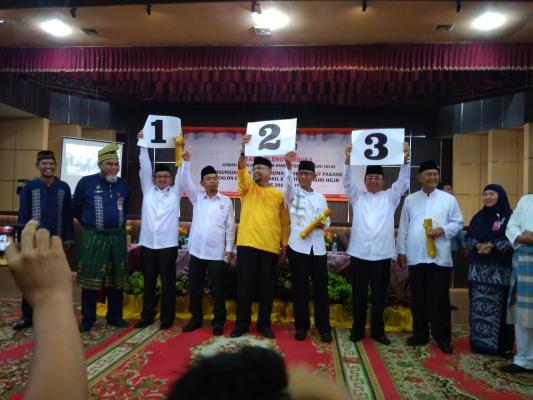 Rapat Pleno Terbuka KPUD Inhil, Berikut Nomor Urut Paslon Bupati-Wakil Bupati 