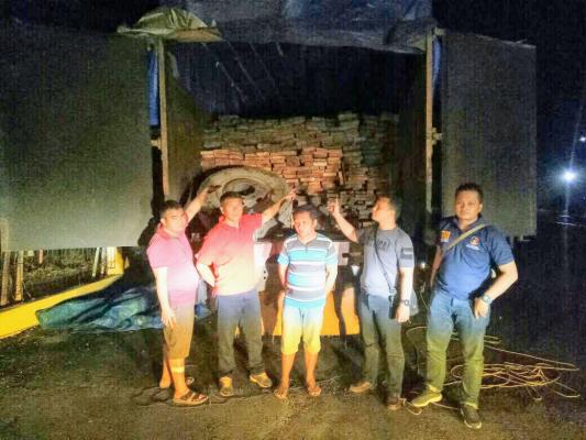 Sat Reskrim Polres Rohil Amankan 8 Ton Kayu Olahan Tanpa Dokumen