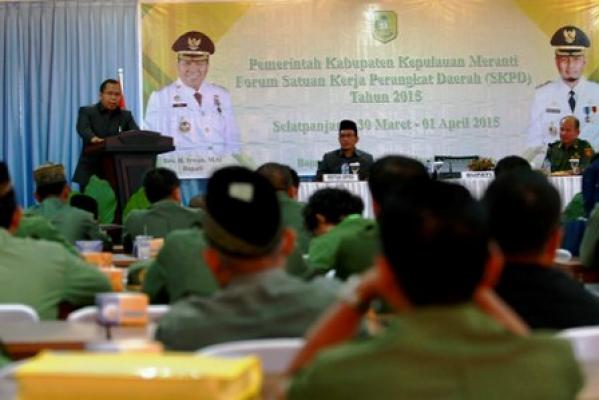 Bupati Meranti Buka Rapat Forum SKPD