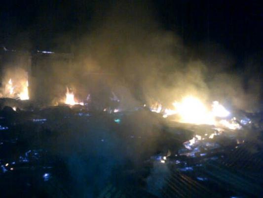 Arus Pendek Listrik, Enam Rumah Hangus Terbakar