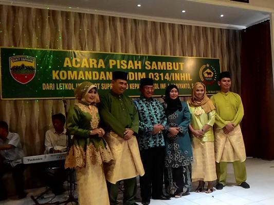 Bupati Inhil Pisah Sambut dengan Dandim 0314