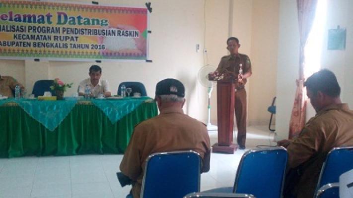 Kecamatan Rupat Gelar Sosialisasi Pendistribusian Raskin