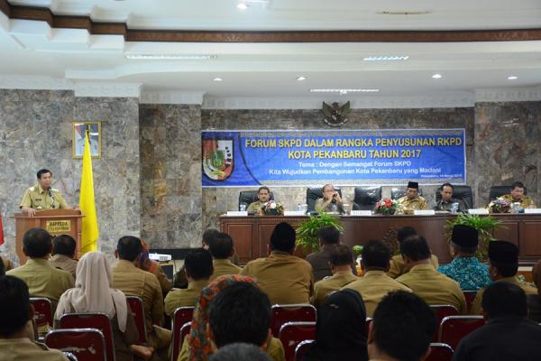 Selama 4 Hari Kedepan, Pemko Pekanbaru Disibukan Penyusunan RKPD Tahun 2017