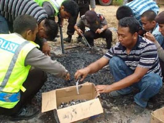 Tragis, Seorang Kakek Warga Inhil Ini Ditemukan Tinggal Tulang Usai Pondoknya Dilalap Api