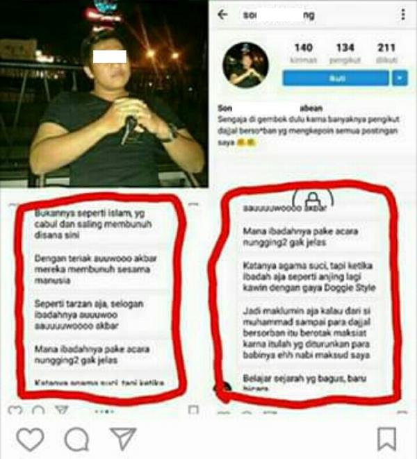 Akhirnya Mengaku Telah Menistakan Agama Islam di Instagram, Warga Pandau Kampar Ini Minta Maaf