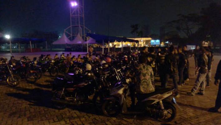 Aksi Balap Liar di Pekanbaru, 27 Motor Ditahan Polisi
