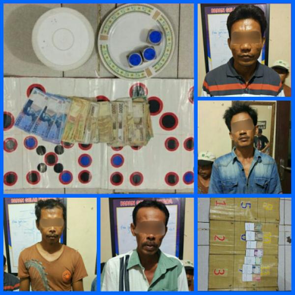 Polres Inhil Ringkus 4 Pelaku Judi Dadu