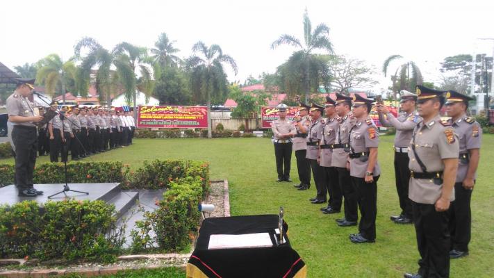    Polres Kampar  Sertijab 3 Pejabat Utama dan 3 Kapolsek 
