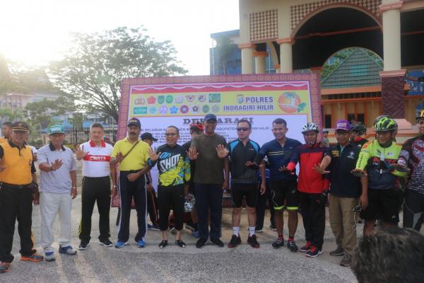 Funbike, Masyarakat Inhil Suarakan Perlawanan Terhadap Hoaks