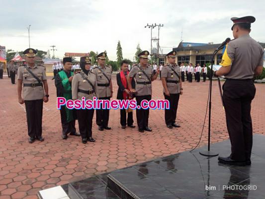 Hari ini, 2 Kapolsek dan 1 Kasat Polres Rohil disertijabkan, Ini kata AKBP Sigit Adiwuryanto...
