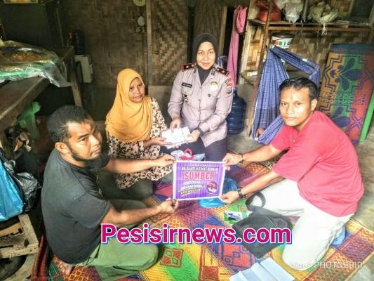Kapolsek Bagan Sinembah dan Sumber Sambangi dan Beri Bantuan Kepada Warga Kurang Mampu