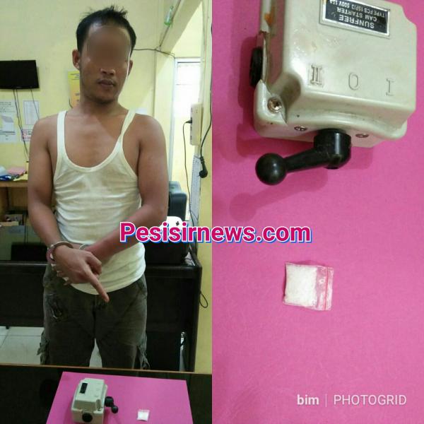 Kelabui Sat Res Narkoba Polres Rohil dengan menyimpan sabu di kotak Cam Starter, akhirnya ketahuan juga