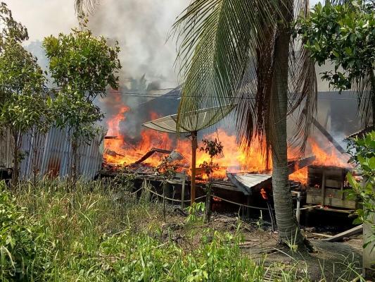 Musibah Kebakaran di Kuindra, Hanguskan 1 Unit Rumah 