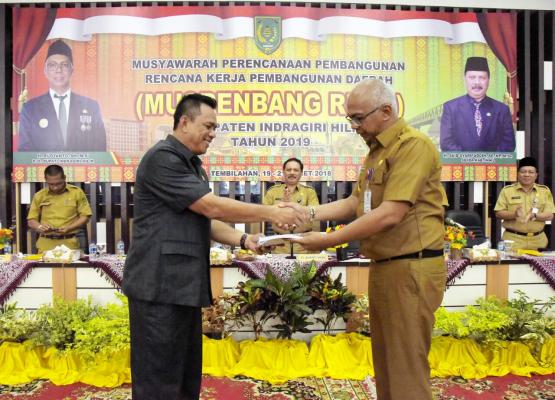 Musrenbang RKPD 2019, Pj Bupati Inhil Minta Inisiatif OPD Cari Sumber Dana Lain Jalankan Program