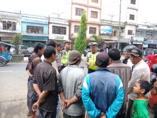 Ops Keselamatan Muara Takus 2018 Dimulai, Kanit Lantas Bagan Sinembah Lakukan Pembinaan Terhadap Pengendara