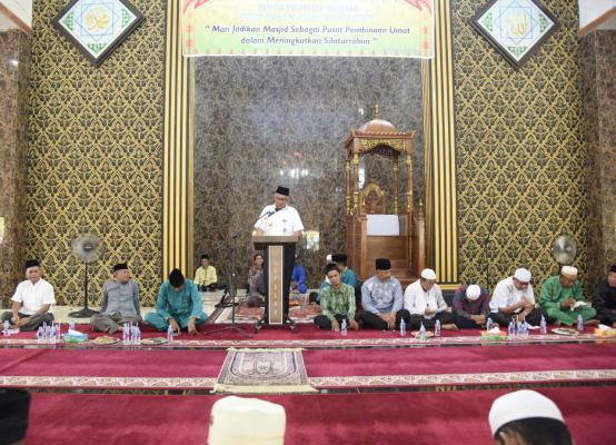 Pjs.BUPATI RUDIYANTO HADIRI SYUKURAN PERESMIAN MESJID BESAR AL-FALAH SUNGAI GUNTUNG.