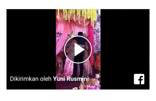 Video Viral Pengantin Wanita Pingsan Saat Dipeluk Mantan di Pelaminan