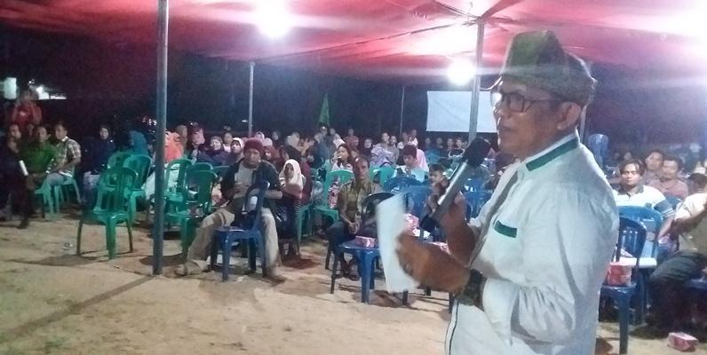 Warga Perawang Barat punya pesan khusus pada DR firdaus yang di sampaikan melalu Cawagubri  Rusli efendi