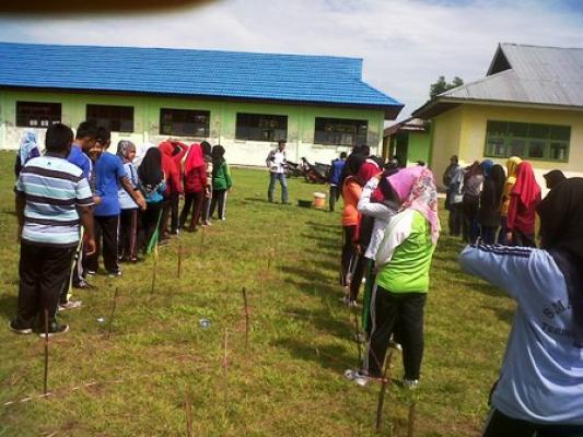 KSR Gelar Latgab PMR di SMAN 3 Selatpanjang