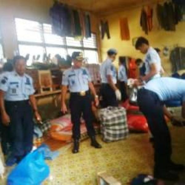 Lapas Bengkalis Gandeng BNK Tes Urine Napi