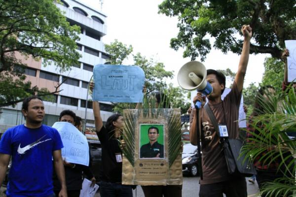 Jurnalis gelar Demo Simpati, Kapoldasu Diminta Tangkap Pelaku  Perampokan di Perairan Belawan