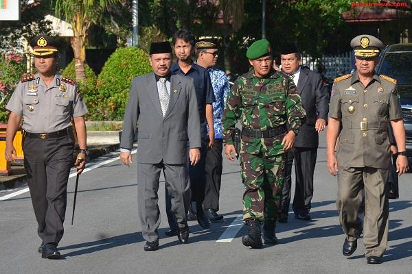 Wabup Inhil Pimpin Upacara HUT Satpol PP dan Satlinmas
