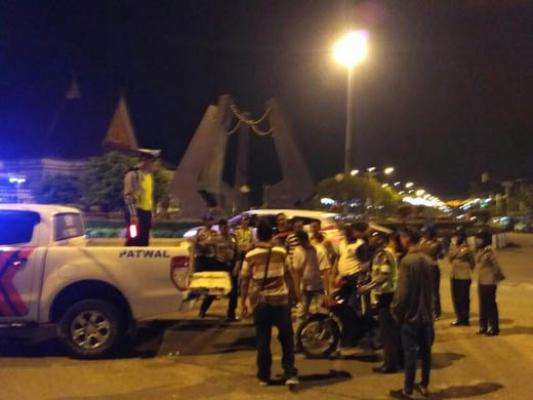 Polres Rohul Angkut Motor Pelaku Balapan Liar