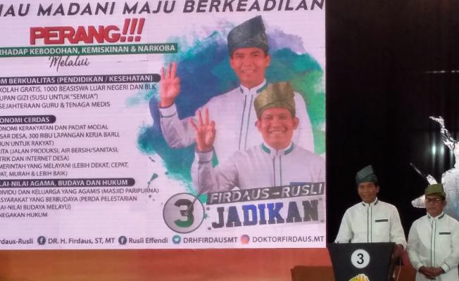 Diberi Waktu 1,5 Menit Pertama, Firdaus Ajak Masyarakat Riau Perangi Tiga Hal Ini...