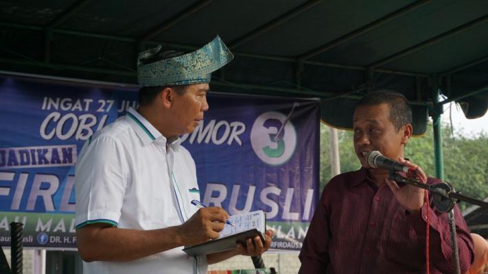 Doakan DR H Firdaus ST MT Jadi Gubernur Riau, Mantan Kades di Rohul Ini akan Hibahkan Tanahnya untuk Dibangun SMA/SMK