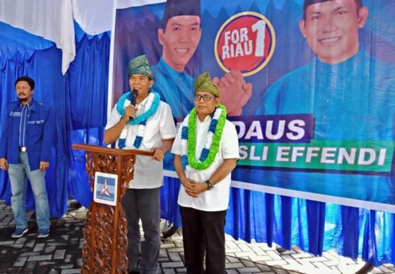 Dr H Firdaus ST MT - H Rusli Effendi Optimis Jadikan Pekanbaru dan Kampar Lumbung  Suara.