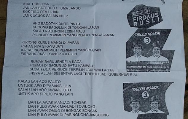Idris, Seniman Sendok yang Hadirkan Dendang Segar Dukung Firdaus-Rusli